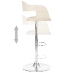 Tabouret de bar Blanc Similicuir – Image 3