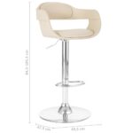 Tabouret de bar Blanc Similicuir – Image 6