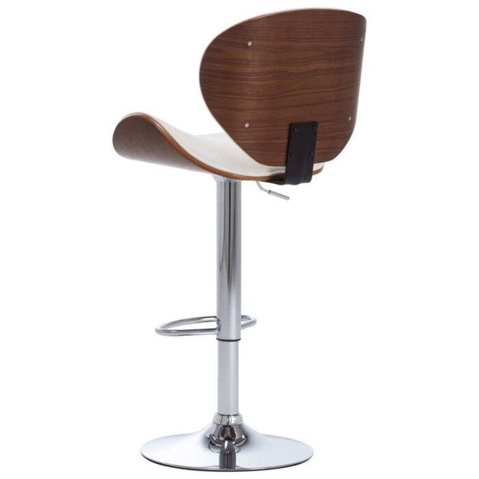 Tabouret de bar Blanc Similicuir – Image 2