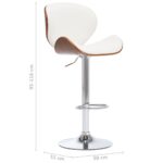 Tabouret de bar Blanc Similicuir – Image 6