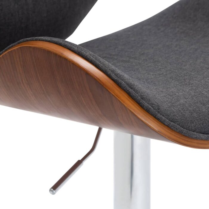 Tabouret de bar Gris Tissu – Image 4