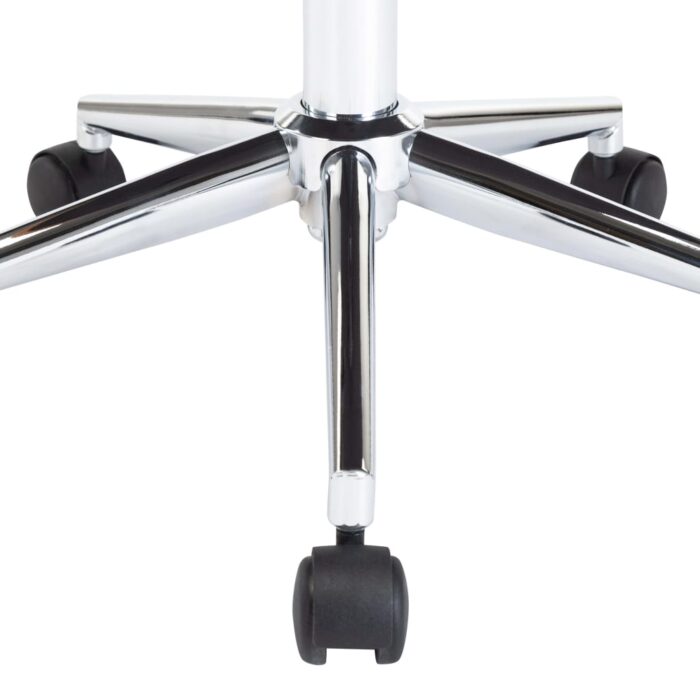 Chaise pivotante à manger Crème Bois courbé et Similicuir – Image 5