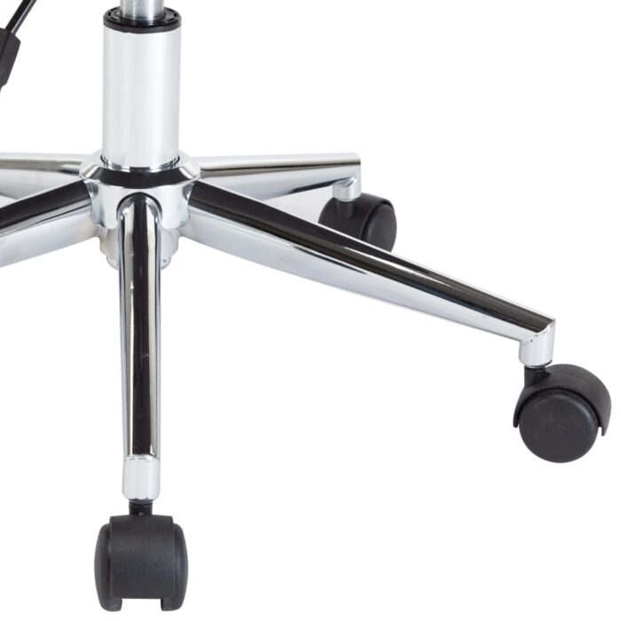 Chaise pivotante à manger Blanc Bois courbé et similicuir – Image 6