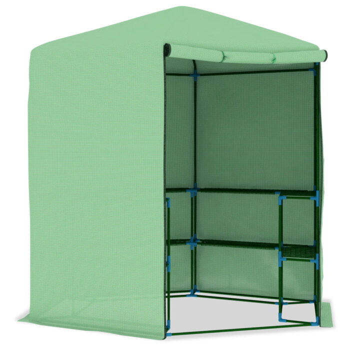 Serre avec étagères Acier 227x223 cm – Image 5