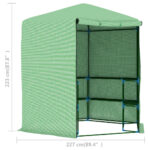 Serre avec étagères Acier 227x223 cm – Image 8