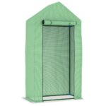 Serre avec cadre en acier 0,5 m² 1x0,5x1,9 m – Image 3