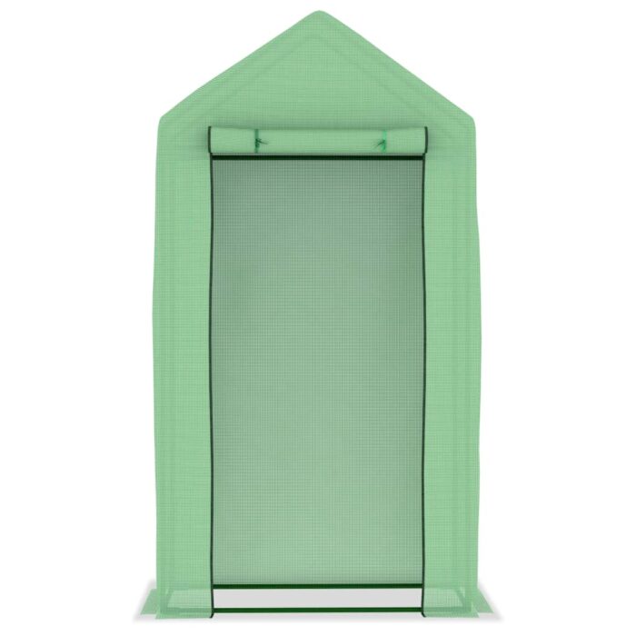 Serre avec cadre en acier 0,5 m² 1x0,5x1,9 m – Image 4