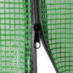 Serre avec cadre en acier 0,5 m² 1x0,5x1,9 m – Image 6