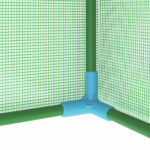 Serre avec cadre en acier 0,5 m² 1x0,5x1,9 m – Image 7