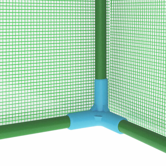 Serre avec cadre en acier 0,5 m² 1x0,5x1,9 m – Image 7