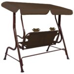 Balancelle pour enfants Marron 115x75x110 cm Tissu – Image 3