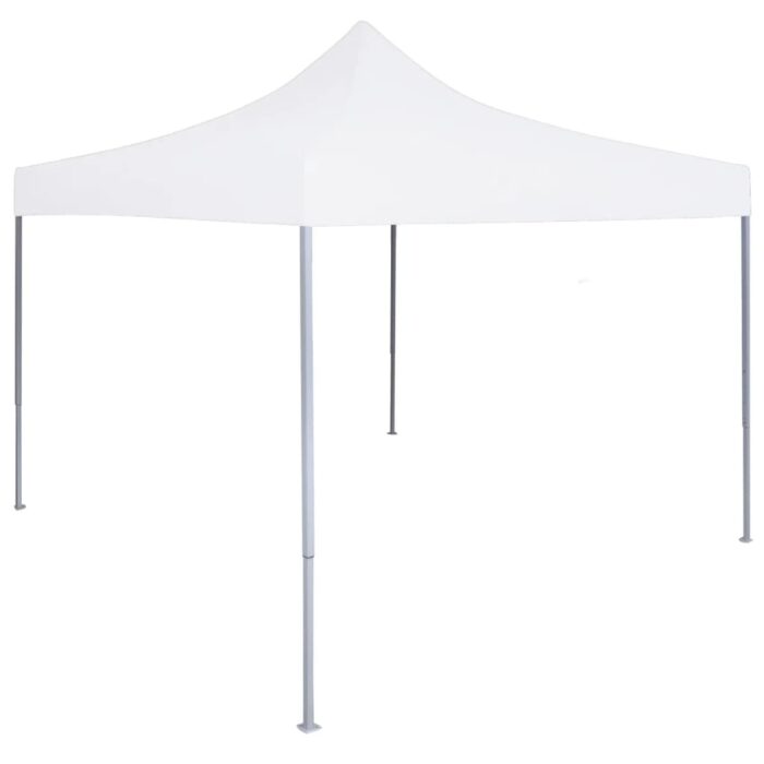 Tente de réception pliable professionnelle 3x3 m Acier Blanc – Image 1