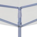 Tente de réception pliable professionnelle 3x3 m Acier Blanc – Image 2
