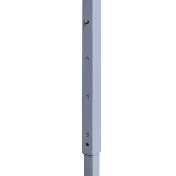 Tente de réception pliable avec 2 parois 3x3 m Acier Blanc – Image 3