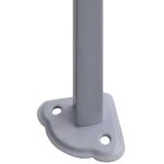 Tente de réception pliable avec 2 parois 3x3 m Acier Blanc – Image 4
