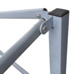 Tente de réception pliable avec 2 parois 3x3 m Acier Blanc – Image 7