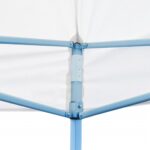 Tente de réception pliable avec parois 3 x 6 m Acier Blanc – Image 4