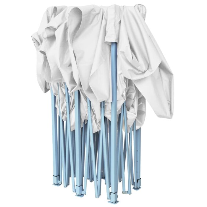 Tente de réception pliable professionnelle 3x6 m Acier Blanc – Image 4