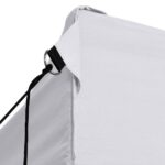 Tente de réception pliable avec 4 parois 3x6 m Acier Blanc – Image 5