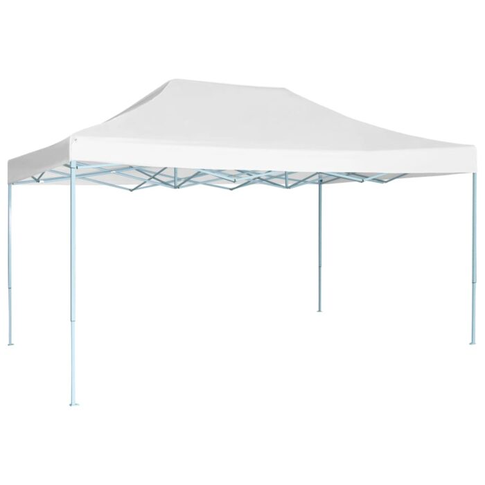 Tente de réception pliable 3x4,5 m Blanc – Image 1