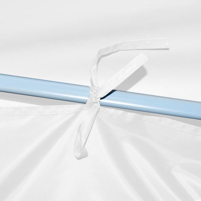 Tente de réception escamotable pliable avec 5 parois 3x9m Blanc – Image 3
