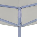 Tente de réception pliable professionnelle 2x2 m Acier Crème – Image 2