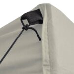 Tente de réception pliable avec 4 parois 2x2 m Acier Crème – Image 4