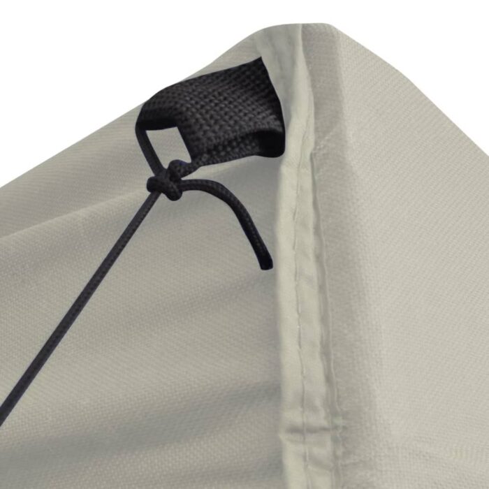 Tente de réception pliable avec 4 parois 2x2 m Acier Crème – Image 4