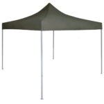 Tente réception pliable professionnelle 2x2 m Acier Anthracite