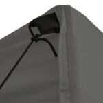 Tente de réception pliable avec 4 parois 2x2 m Acier Anthracite – Image 4