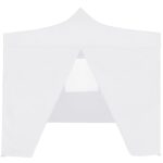 Tente de réception pliable avec 4 parois 2x2 m Acier Blanc – Image 2