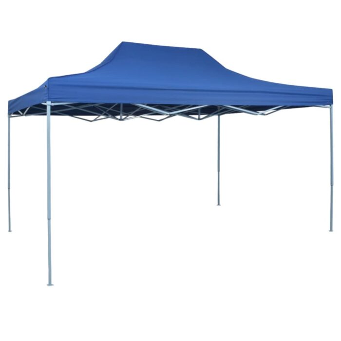 Tente de réception pliable professionnelle 3x4 m Acier Bleu – Image 1