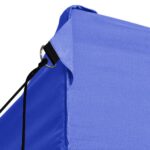 Tente de réception pliable avec 4 parois 3x4 m Acier Bleu – Image 5
