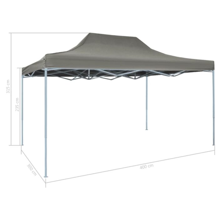 Tente de réception pliable 3x4 m Acier Anthracite – Image 9