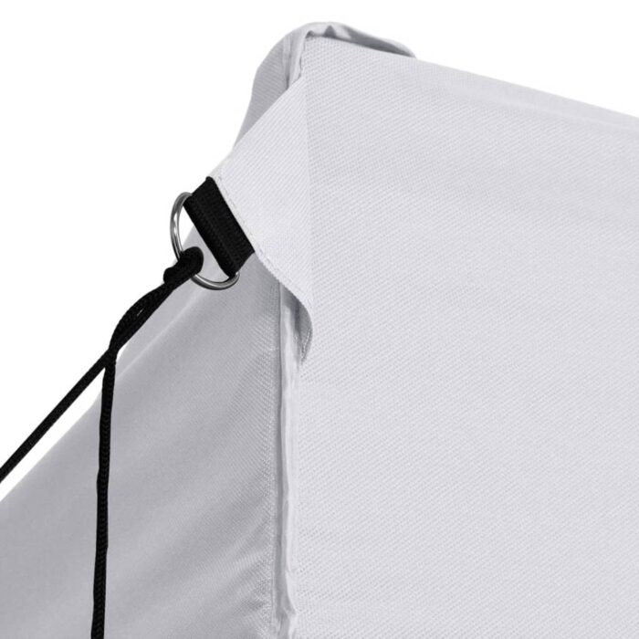 Tente de réception pliable avec 3 parois 3x4 m Acier Blanc – Image 3