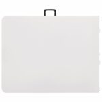 Table pliable de jardin Blanc 180x72x72 cm PEHD – Image 4