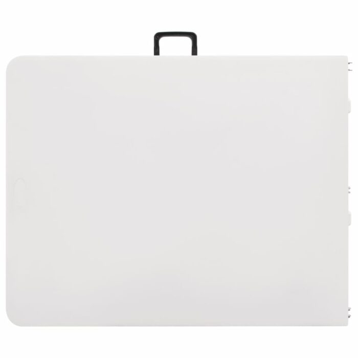 Table pliable de jardin Blanc 180x72x72 cm PEHD – Image 4