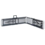 Bancs de jardin pliables lot de 2 180 cm PEHD Blanc – Image 3