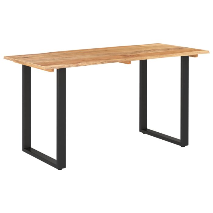 Table de salle à manger 140x70x76 cm Bois d'acacia solide – Image 1