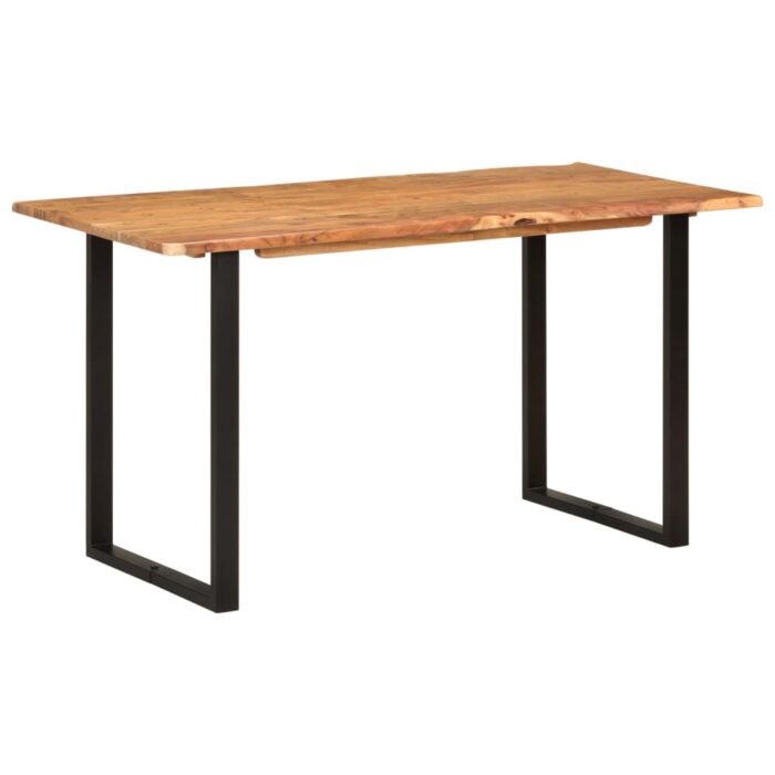 Table de salle à manger 140x70x76 cm Bois d'acacia solide – Image 10