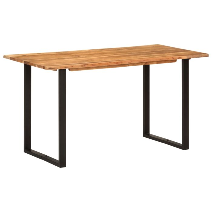 Table de salle à manger 140x70x76 cm Bois d'acacia solide – Image 11