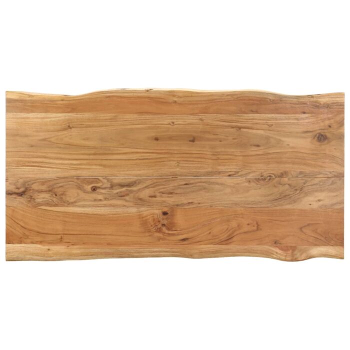 Table de salle à manger 140x70x76 cm Bois d'acacia solide – Image 2