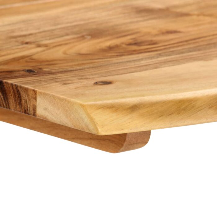Table de salle à manger 140x70x76 cm Bois d'acacia solide – Image 3