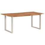 Table de salle à manger 180x90x76 cm Bois d'acacia massif – Image 10