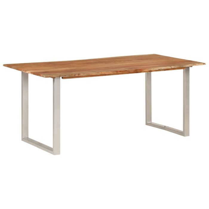 Table de salle à manger 180x90x76 cm Bois d'acacia massif – Image 10