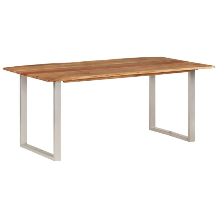 Table de salle à manger 180x90x76 cm Bois d'acacia massif – Image 11