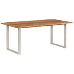 Table de salle à manger 180x90x76 cm Bois d'acacia massif – Image 12