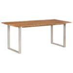 Table de salle à manger 180x90x76 cm Bois d'acacia massif – Image 8