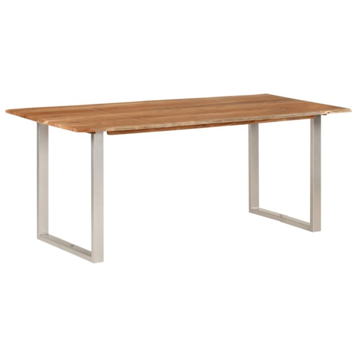 Table de salle à manger 180x90x76 cm Bois d'acacia massif – Image 8