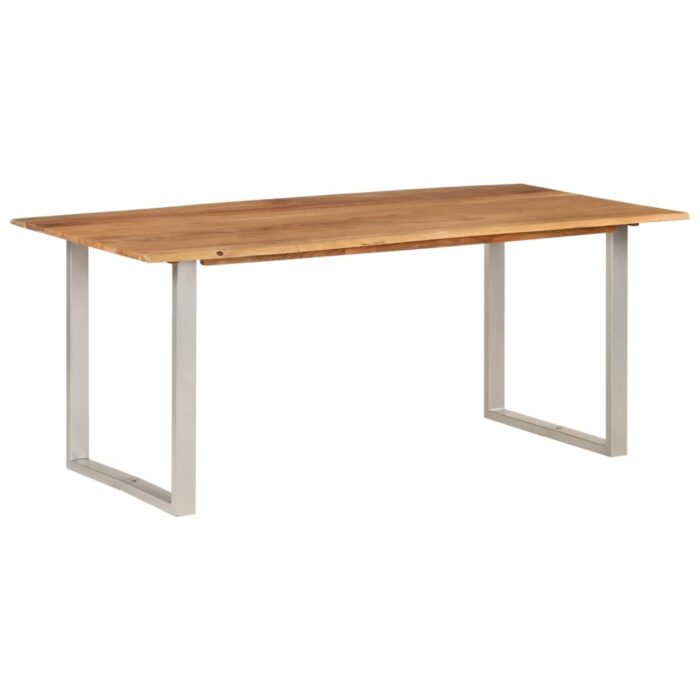 Table de salle à manger 180x90x76 cm Bois d'acacia massif – Image 9